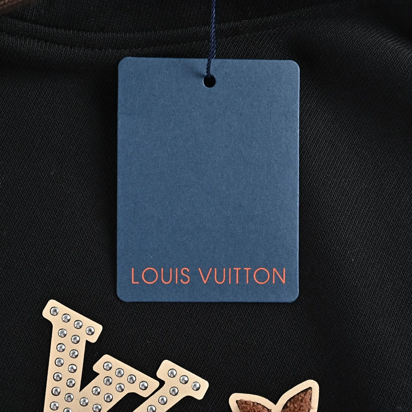 Louis Vuitton/Louis Vuitton rivet presbyopic letter hooded sweatshirt
